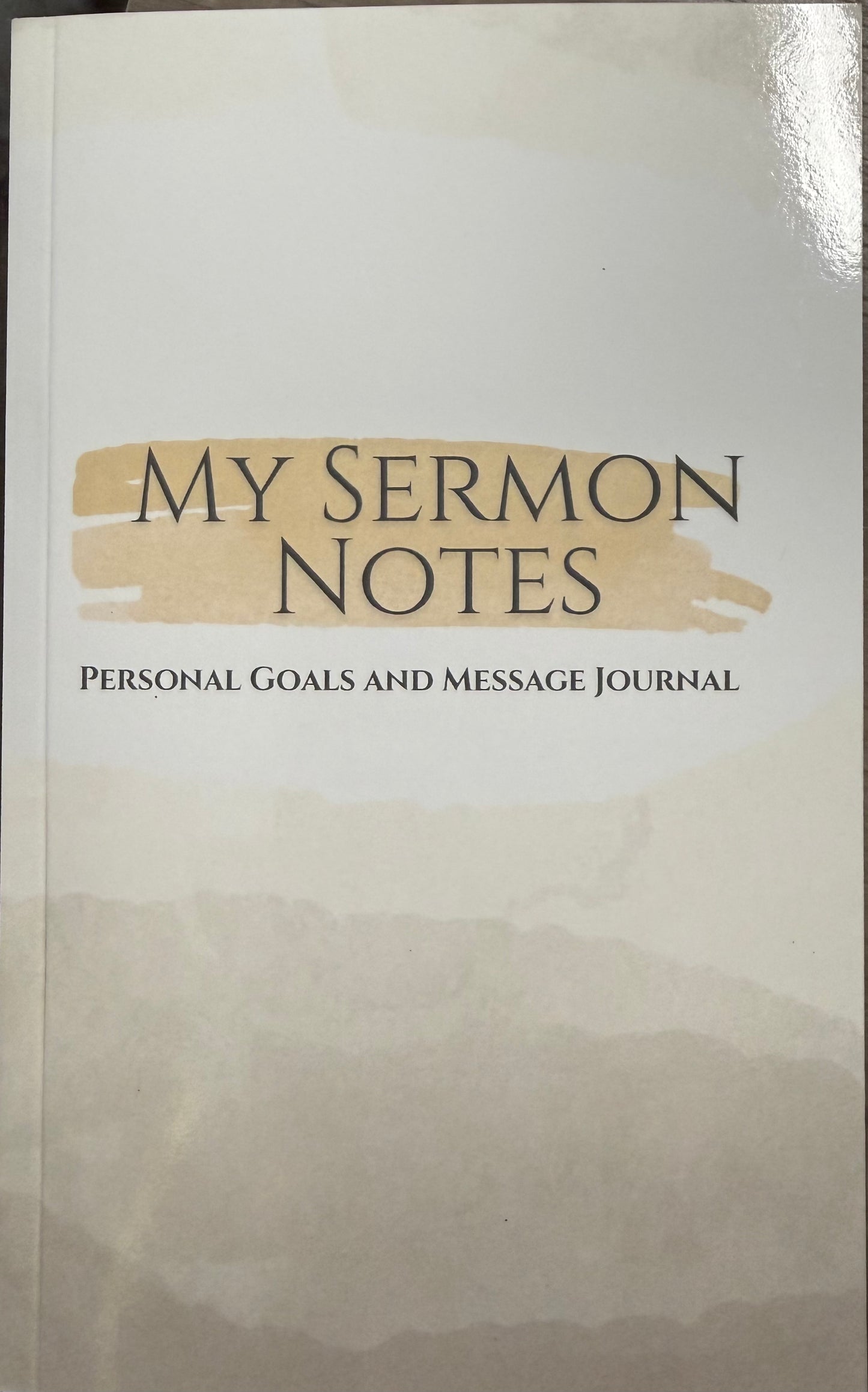 My Sermon Notes: Personal Goals Journal (paperback)