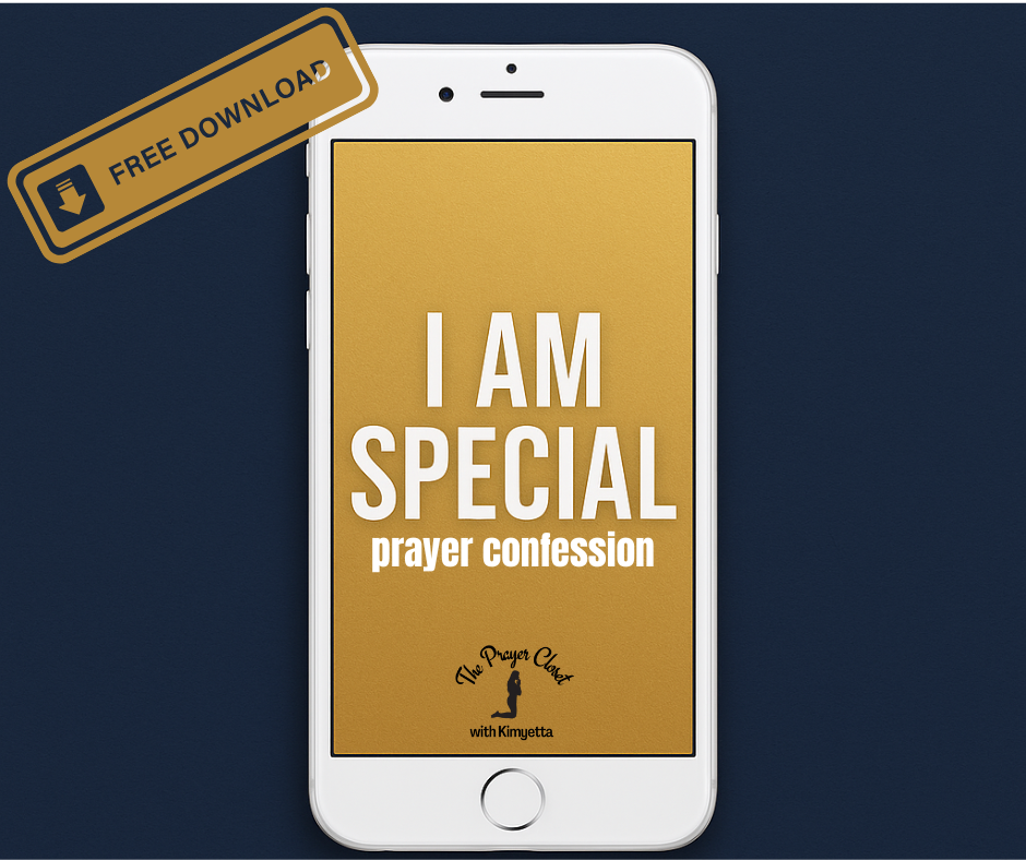 I am SPECIAL Prayer Card