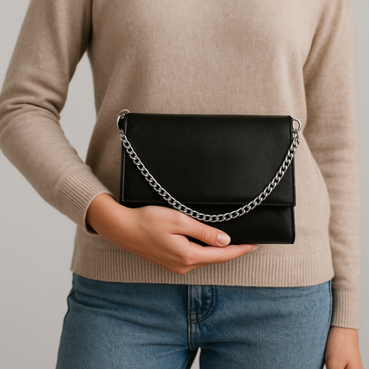 The Simple Black Chain Bag