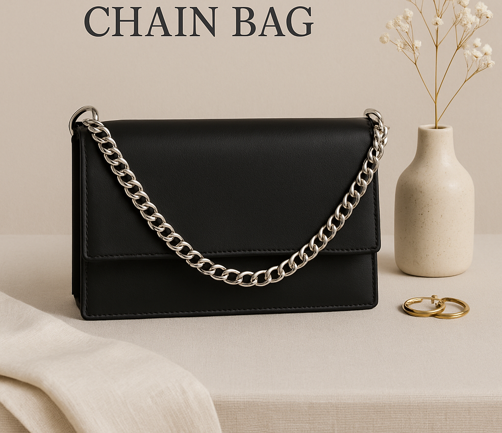 The Simple Black Chain Bag