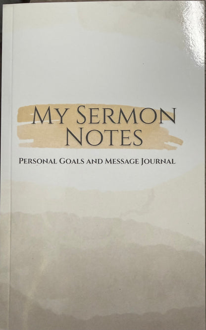My Sermon Notes: Personal Goals Journal (paperback)