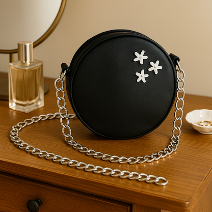 Round Black Everyday Bag