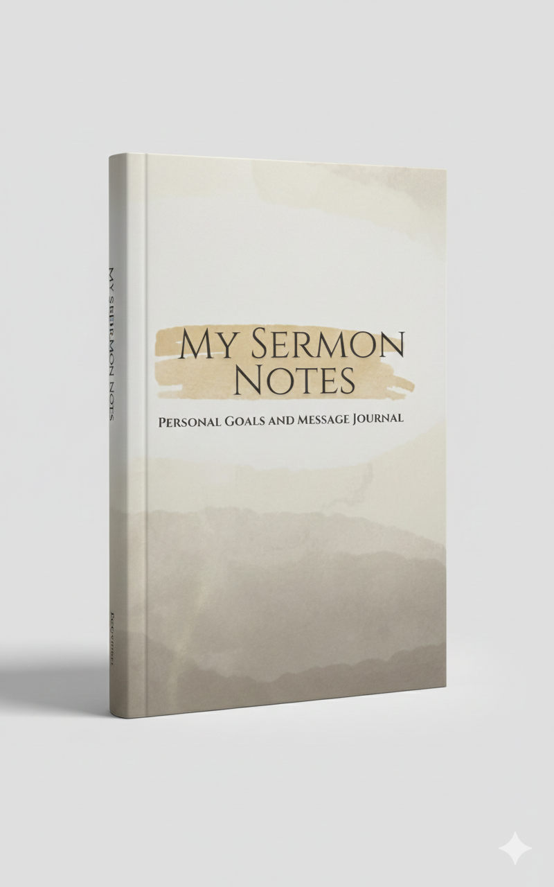 My Sermon Notes: Personal Goals Journal (paperback)
