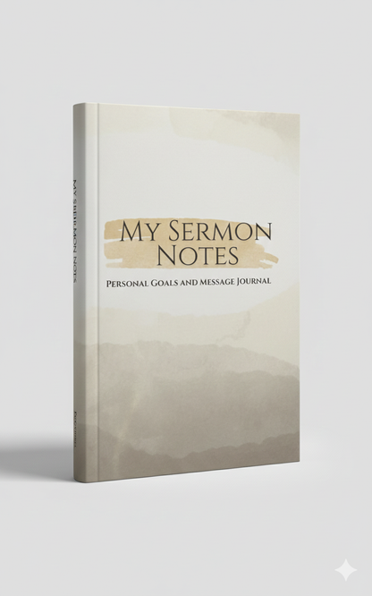 My Sermon Notes: Personal Goals Journal (paperback)