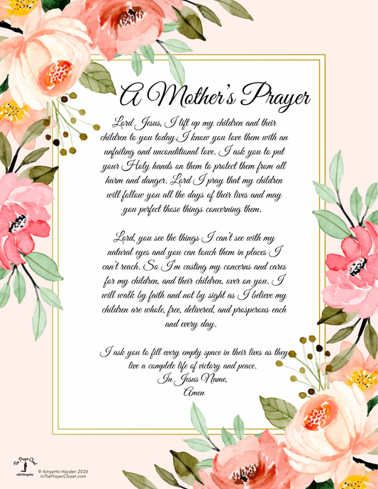 Mother’s Day Prayer🌸 (FREE DOWNLOAD)