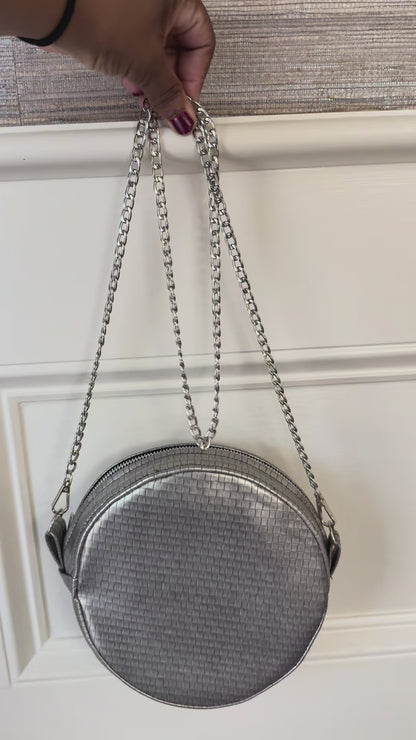Silver Halo Moon Bag